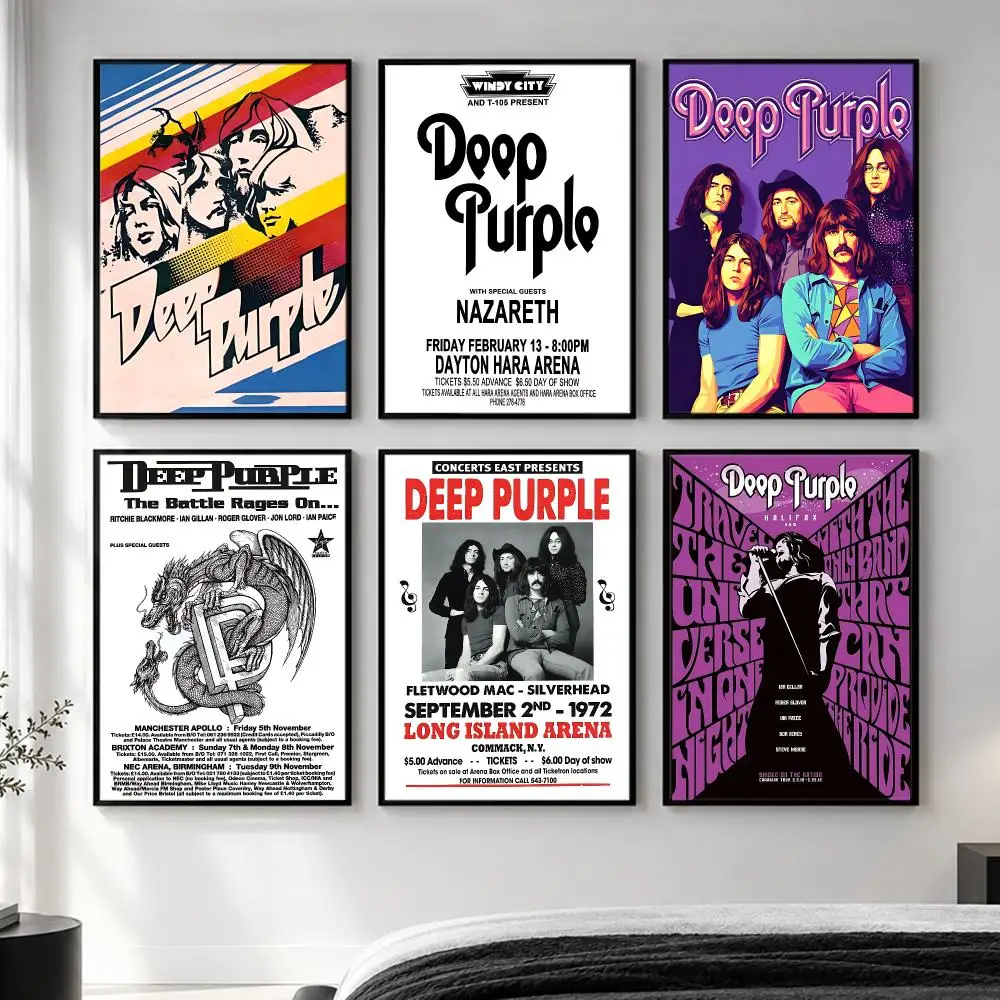 band Deep Purple Poster  HD Poster Simple Home Decoration Suitable for Living Room Bedroom Corridor Gift Giving