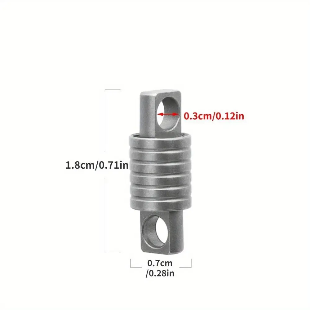 Quick Release 360° Rotatable Titanium Keychain Swivel Accessories Mini Spinner Buckle Holder Silver Connect Accessories Outdoor
