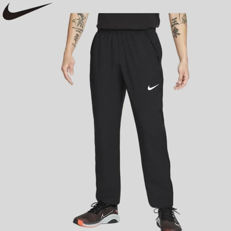 Nike Woven Straight Long Pants Drawstring Waist Quick Dry Outdoor Walking Sport TrousersDM6627-010