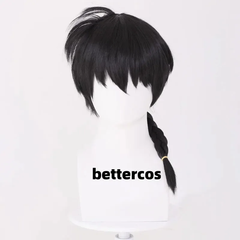 Candy 2025Anime 1/2 Cosplay Ranma pelo sintético negro o rosa pelucas de juego de rol para fiesta de Halloween peluca larga + gratis Ca