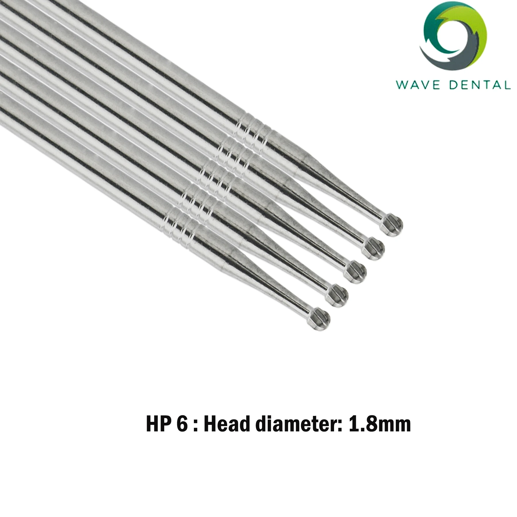 

Low Speed Wave Long Straight Bur Dental Round Burs Length 44.5mm HP6-5PCS