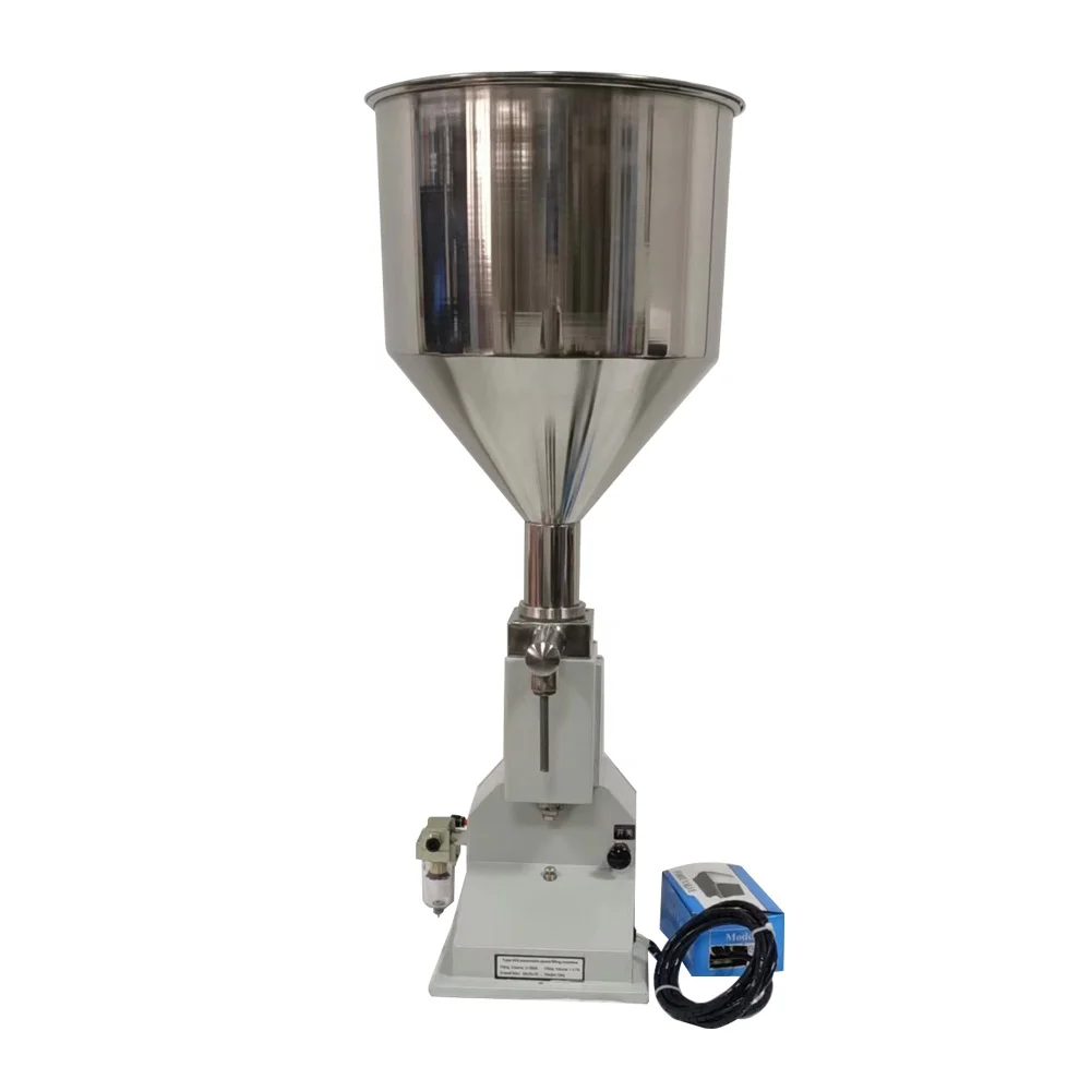 

Pneumatic Paste & Liquid Filling Machine 0.17-1.7 OZ Plastic Bottle Maker Cover Drinks Bottles For Oil Fill