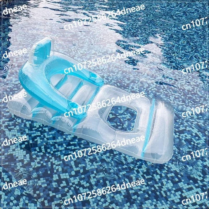 

Backrest Sofa PVC Float Bed Lounger Chair Swimming Pool Party Inflatable Floating Drainage Upper Recliner Adult Pool Beach