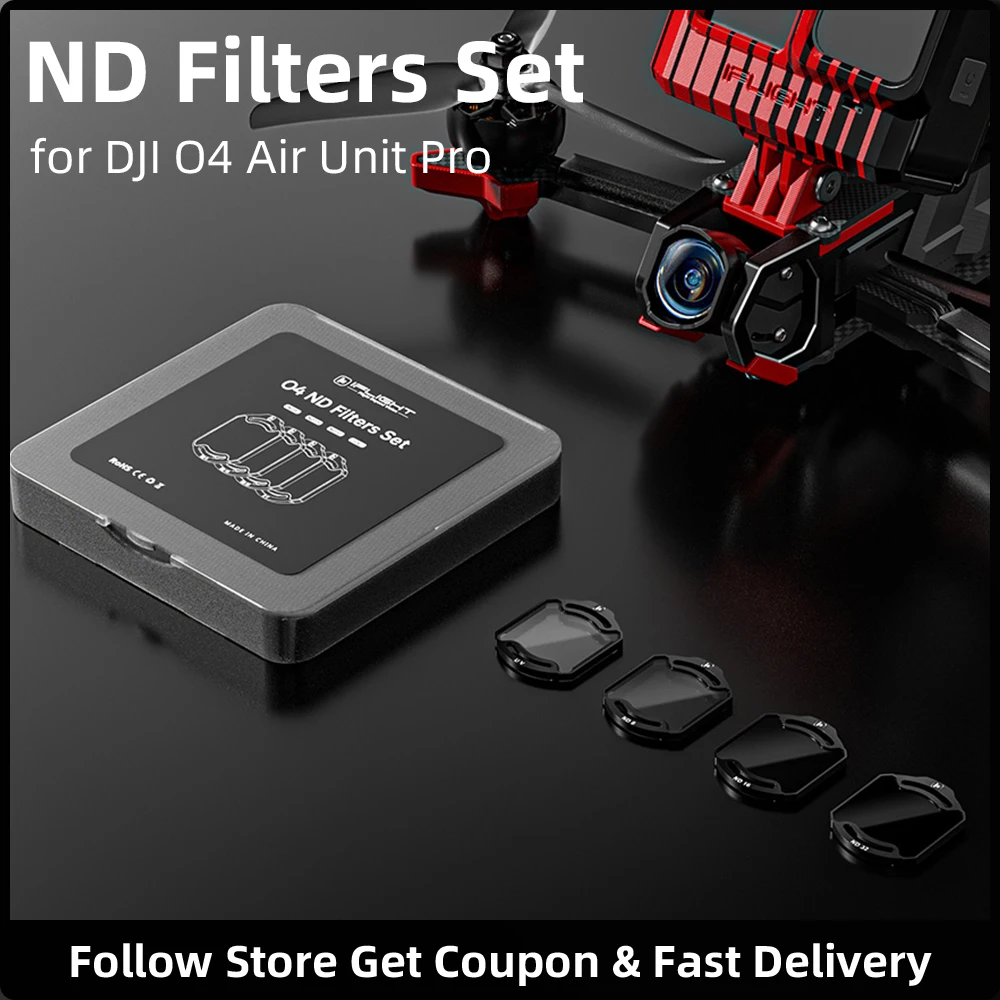 ND Lens Filte for DJI O4 Air Unit Pro Glass Lenses Adjustable Filter Set ND8 / ND16 / ND32 / UV Accessories