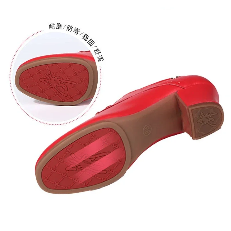 XIHAHA Meisjes Lederen Dansschoenen Vrouwen Latin Salsa Ballet Zachte Zool Professionele Jazz Tango Schoen voor Vrouw Dansen Dame Sneakers