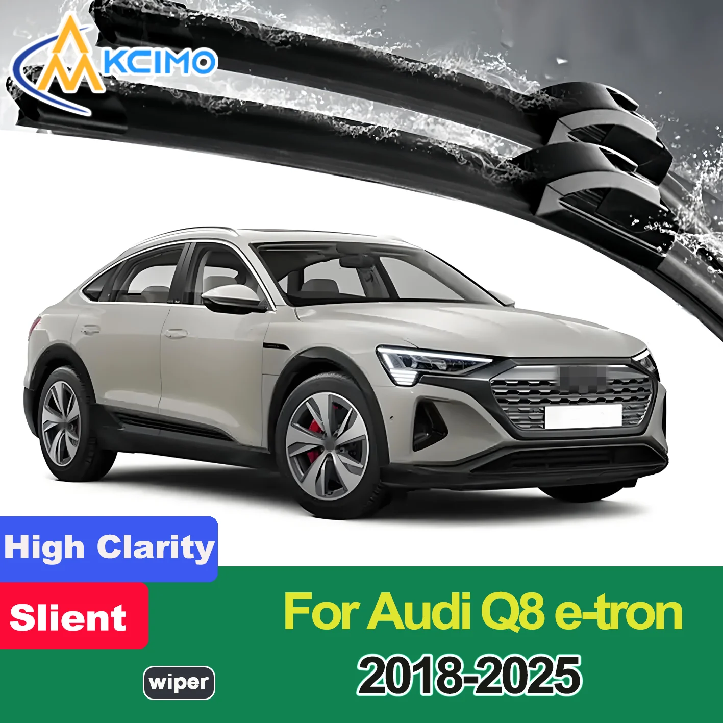

2PCS New Wiper Blades for Audi Q8 e-tron 2018-2025 Audi e-tron Front Windshield Auto Wipers Blade Accessories 2025 2024 2023