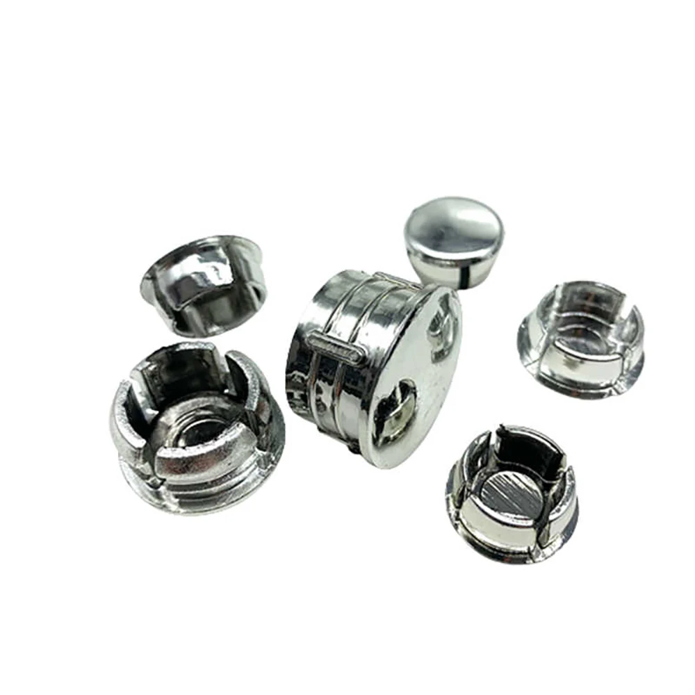 Electroplated Plastic Plug Silver Round Pipe Plugs Bung Insert Stopper Stainless Steel Tube Blanking End Cover Caps OD 10-25mm image 3