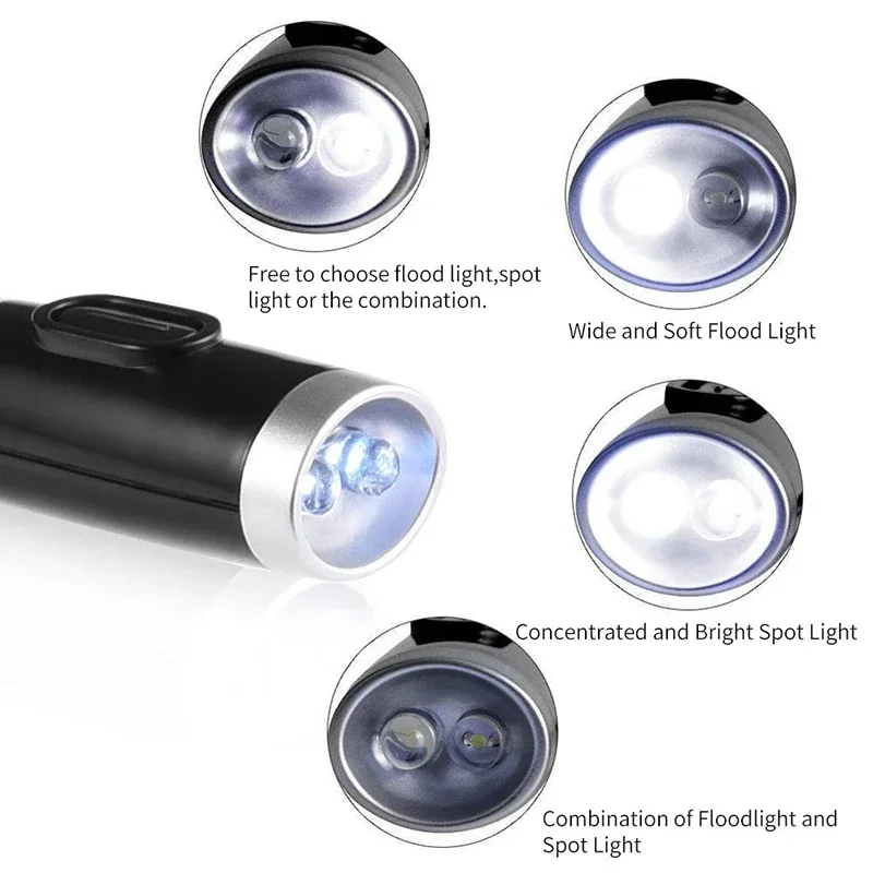 Mini lampe de poche flexible pour la lecture et le nettoyage, lampe de face, camping, luminaires de course, LED, cou, veilleuse, éclairage de chevet, Shoaria