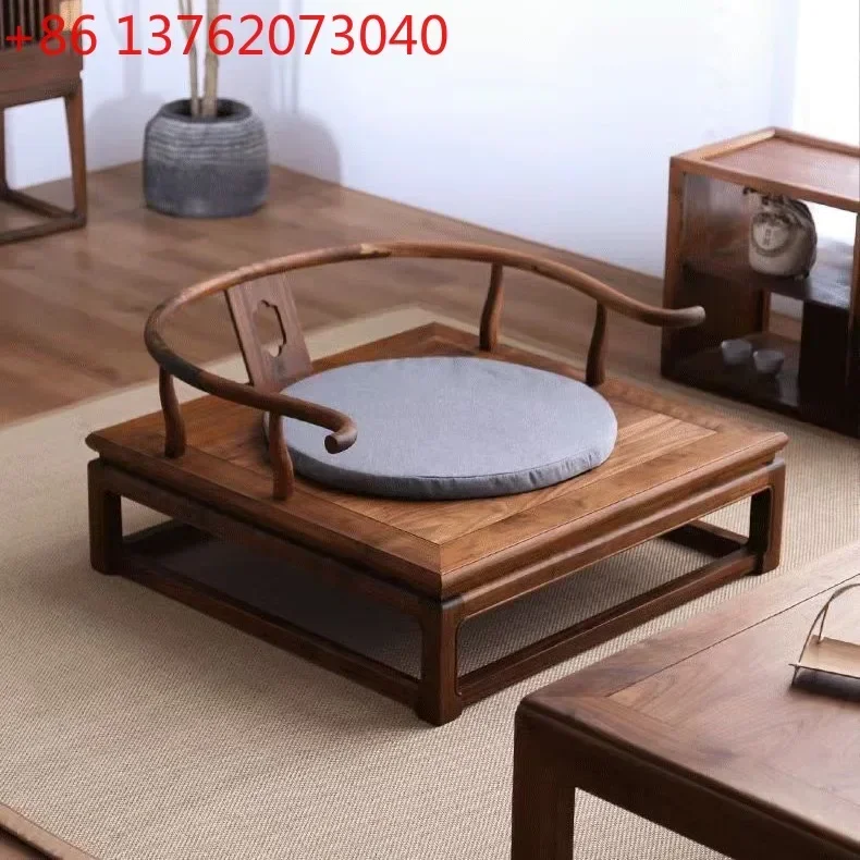 Chinese style zen armchair northern old elm cross-legged meditation Taishi chair