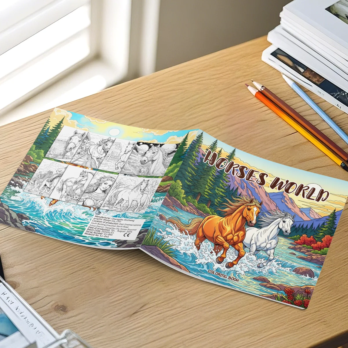 كتاب تلوين للكبار على شكل حصان، أنماط جريئة وسهلة، رسومات لطيفة على شكل حصان، هدية مثالية للحفلات أو عيد الميلاد #4