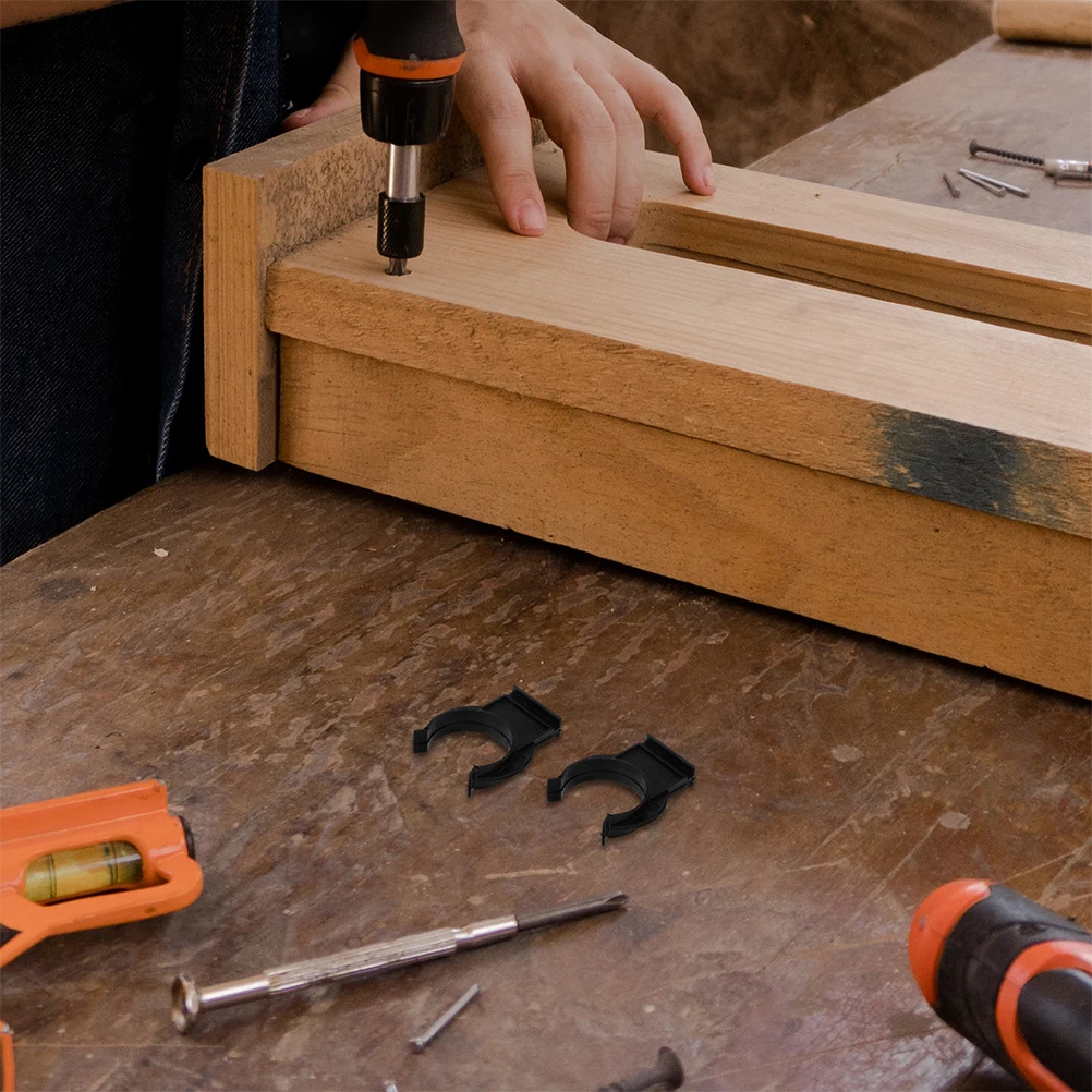 

30 Pcs Clips Plinth Clamps Board Hardware Fastener Durable Black Leveler Leg Smooth Connection Cabinet