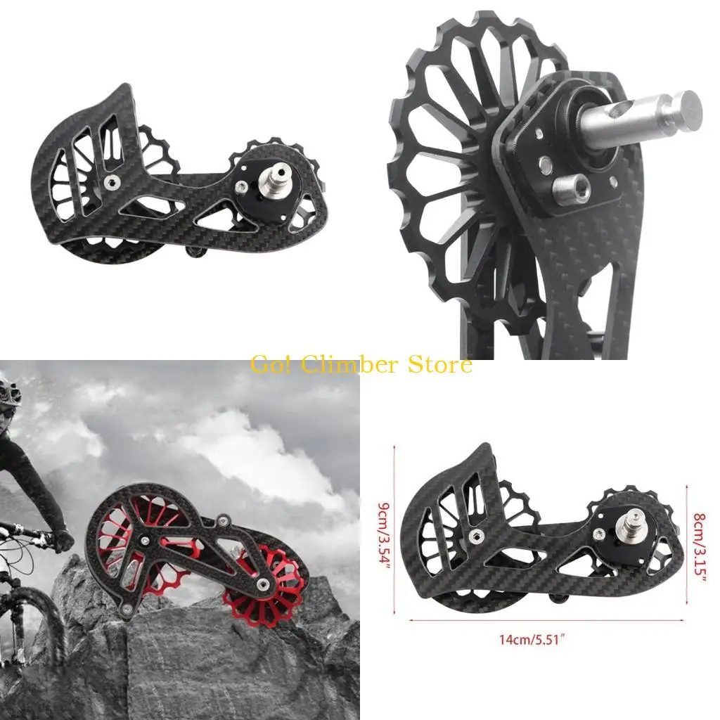 

Q84C Carbon Fiber Ceramic задний переключатель 17T направляющие колеса колеса колеса колеса