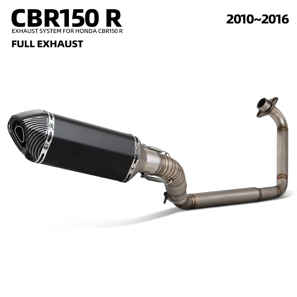 

For Honda CBR150R CBR125R 2010-2016 370mm Motorcycle Full Exhaust System Muffler Supersport Bike Escape Kit