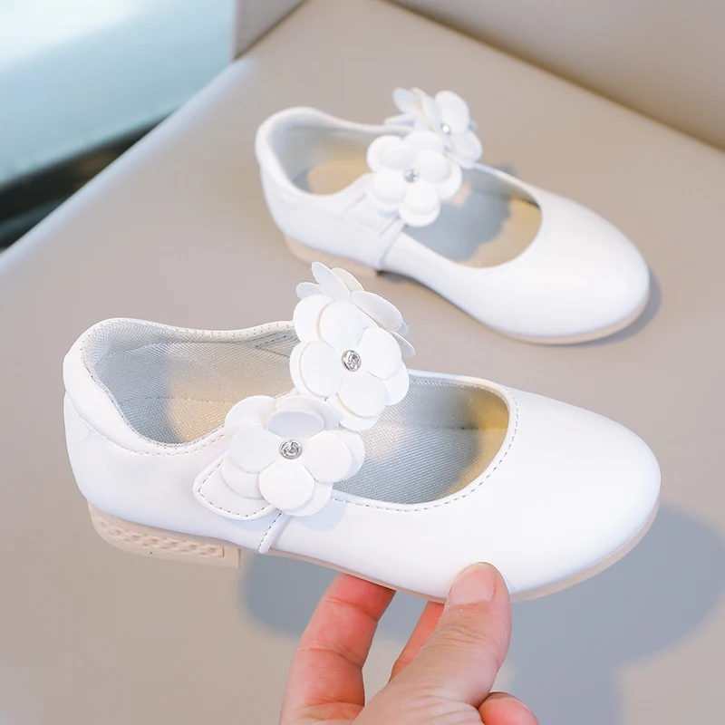 Herbst Mädchen Mary Jane Applikationen niedrigen Absatz schöne Kinder Prinzessin Schuh drei Farben spitzen Zehen atmungsaktiven Kinder Schuh 26-36 – Detail 18