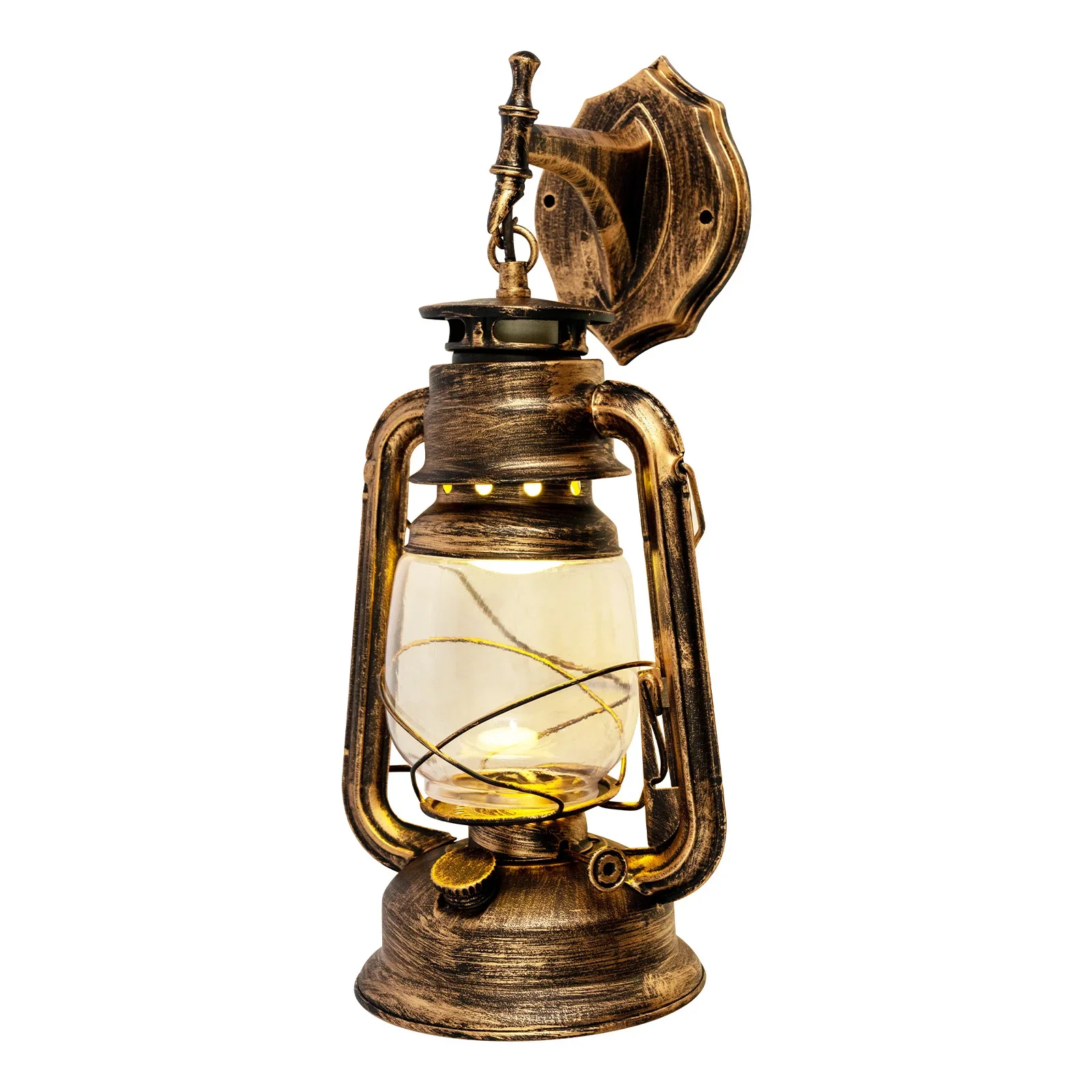 

Wall Light Vintage Lantern Sconce Porch Hanging Lamp Fixture Outdoor Bronze Standard Lamp Holder For Dining Rooms, Living Rooms