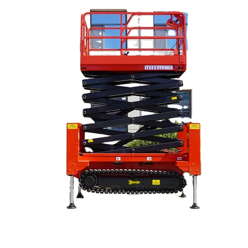 YG 6M 14M Mobile Aerial Work Lift Platform Machinery Self Propelled Easy Operate Scissor Electric Table Lifting Platforms Price