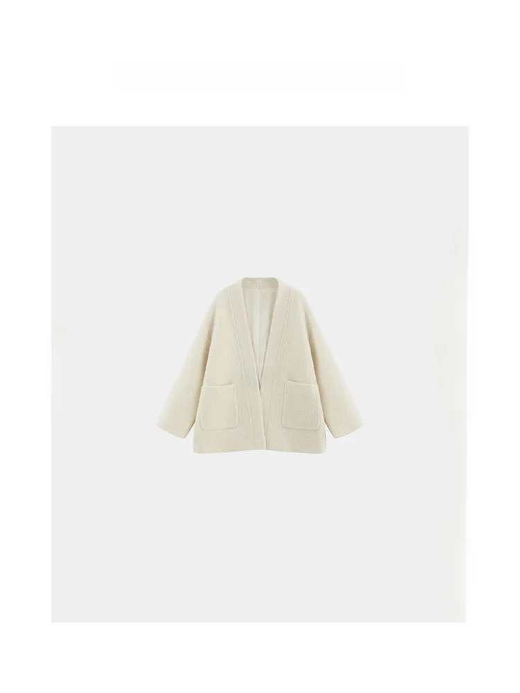 

Новое китайское шерстяное пальто из смесовой шерсти альпаки, утепленное, с пуговицами, модная верхняя одежда Corazon Del Alma FW329, женское пальто