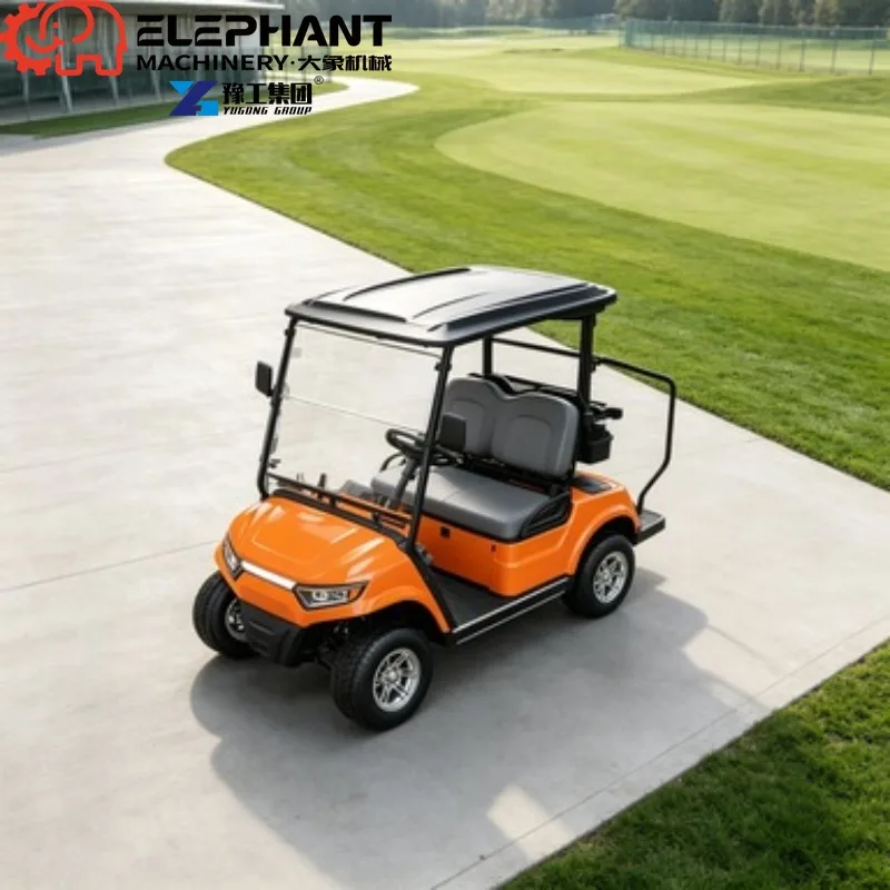 Electric Golf Cart, Forward 2 Row Seats Off Road Hunting Cart Custom Paint Lifted Chassis Lithium Powered