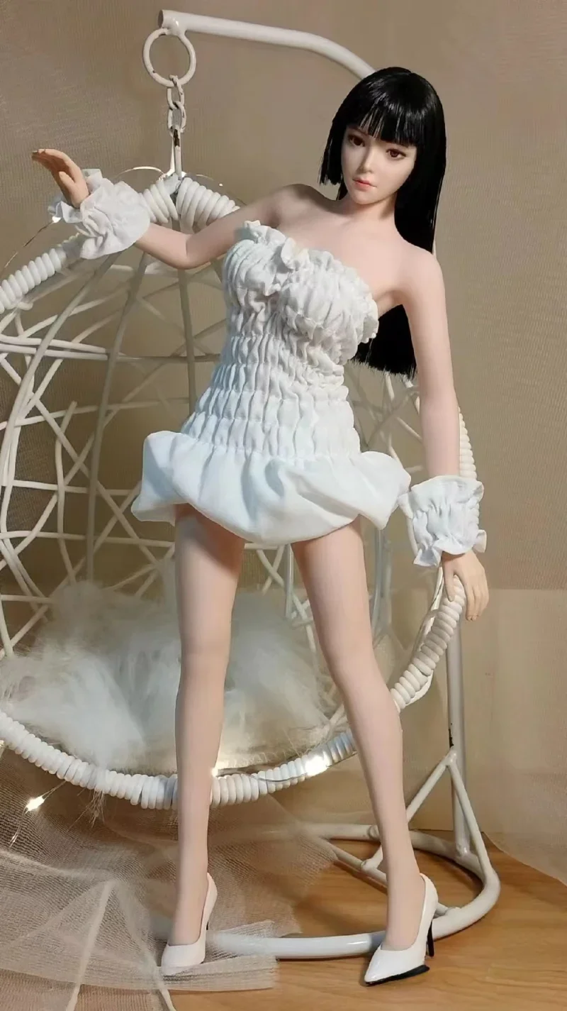 1/6 Scale Soldier White Dress Set Model for 12'' Female（no Figure）
