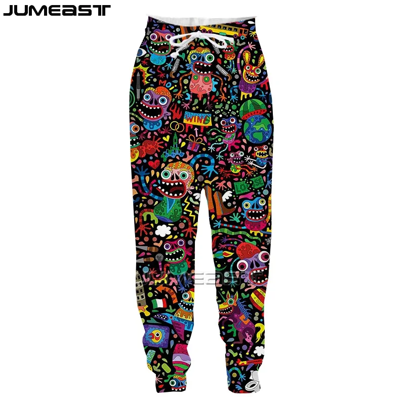 Jumeast Men's Clothing Women 3D Oversized Male Female Creative Cartoon Cute Long Pants Funny Sport Pullover Sweatpants Trousers