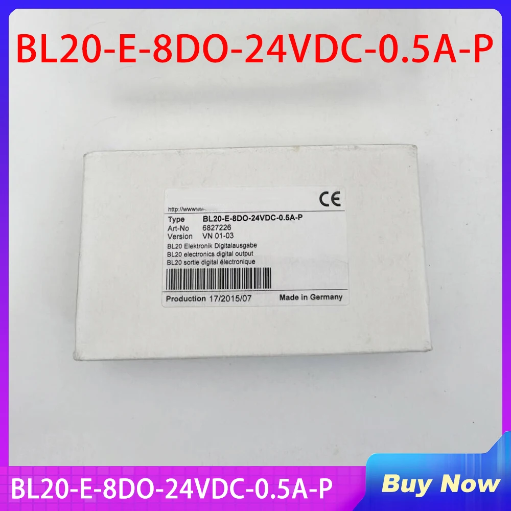 

New Module BL20-E-8DO-24VDC-0.5A-P 6827226