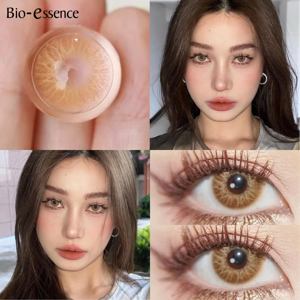 Bio-essence Colorcon 1 Pair Korean Lenses Colored Contact Lenses for Eyes Big Eye Lenses Brown Lenses Blue Eye Lenses Y2k Lenses