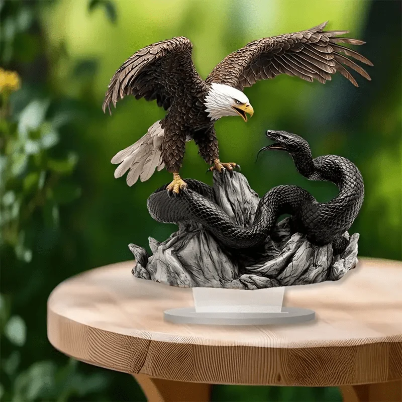 1 Stück Adler-Statue als Desktop-Dekoration, ideale Bürodekoration, Wohnzimmerdekoration, perfektes Weihnachtsgeschenk für Familie und Freunde – Detail 7