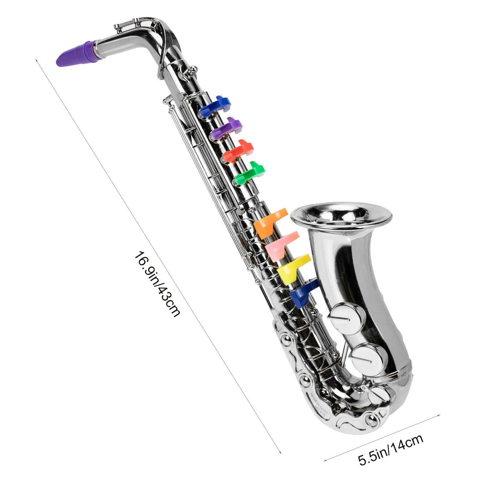 Jouet saxophone en plastique pour enfants, jouets pour tout-petits, jouets de simulation, jouets musicaux, intérieur du maire