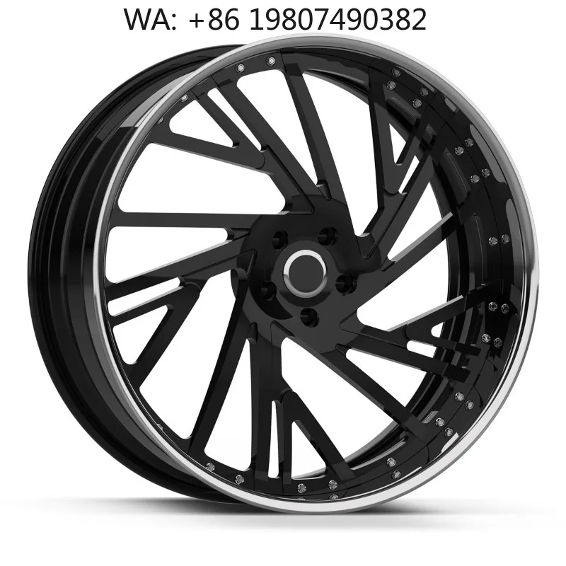 22-28 Inch Custom Black Chrome Concave Mesh Forged Wheels Universal ET45 Fitment Aftermarket Auto Tuning Rims