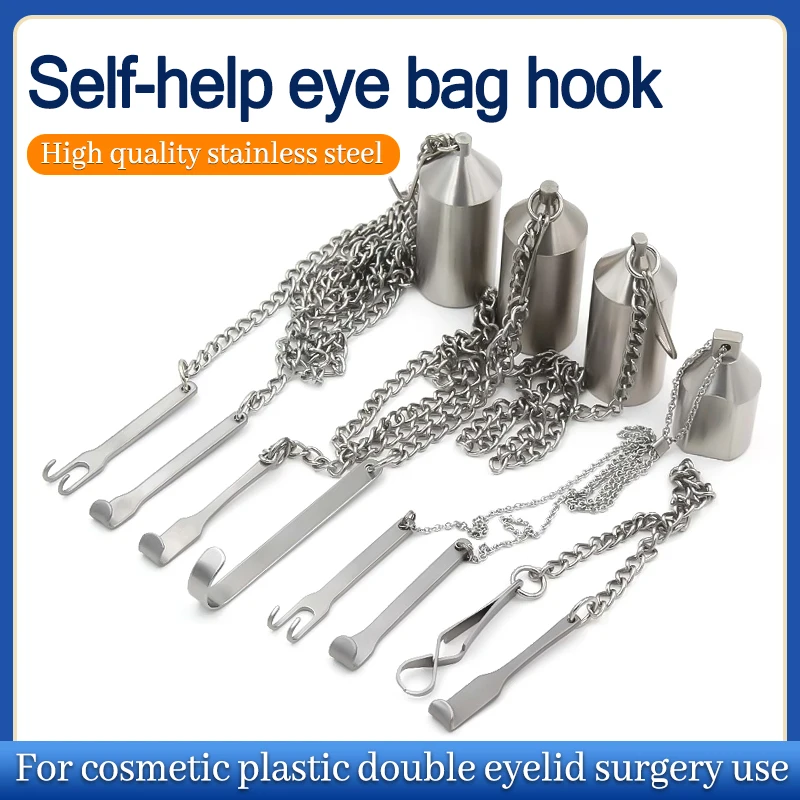 

6 Style Stainless Steel Eye Bag Self-Service Hook Cosmetic Plastic Eyelid Hook Double Eyelid Surgery Nasal Eye Hook Tool