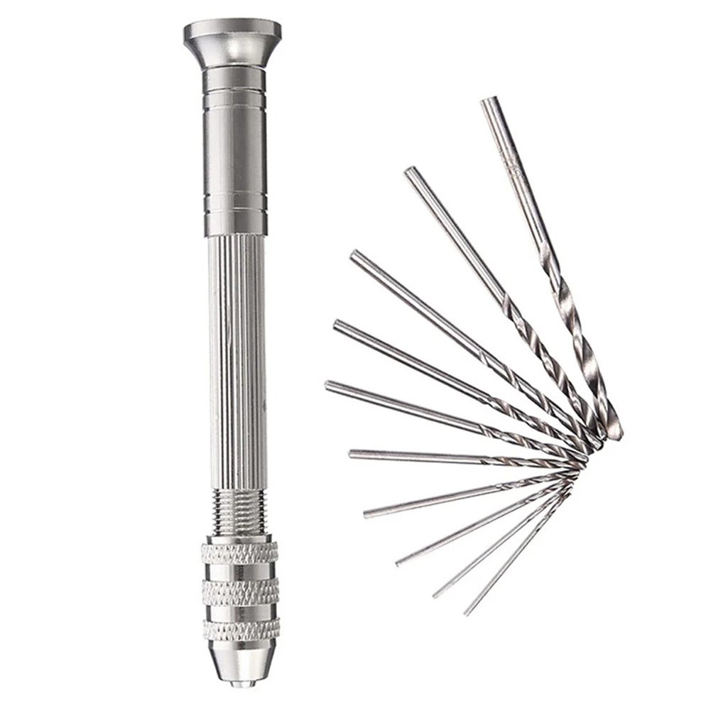 Imagem -06 - Mini Broca de Mão Ferramentas de Madeira Ferramenta Rotativa de Perfuração Broca de Torção Manual Relojoeiro Pin Vice Ver Repair Tools 0.33.2 mm