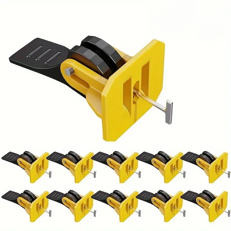 Pack Reusable Tile Levelers - Press Type, Interchangeable Steel Needle for Easy Paving & Wall Brick Laying