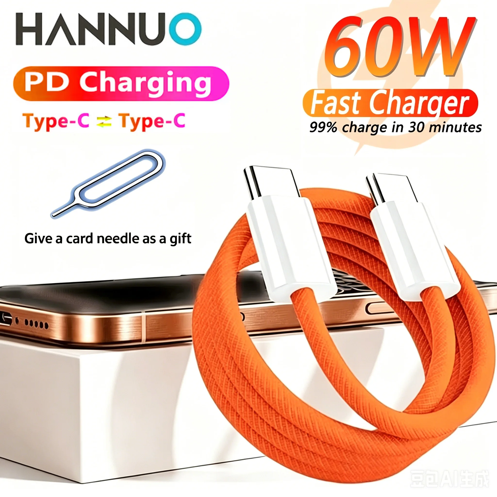 cabo-usb-c-para-usb-tipo-c-hannuo-60w-com-carregamento-rapido-pd-e-cabo-de-dados-com-agulha-para-cartao-carregador-tipo-c-para-macbook-iphone-e-samsung