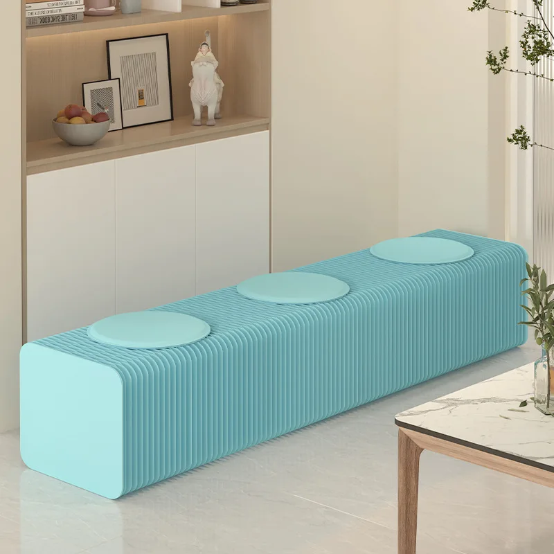 

Folding telescopic lazy sofa stool fashionable living room furniture entryway shoe changing stool