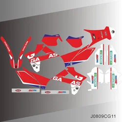 For Gas Gas GASGAS EC 125 200 250 300 450 2007 2008 2009 Full Graphics Decals Stickers Motorcycle Background Custom Name