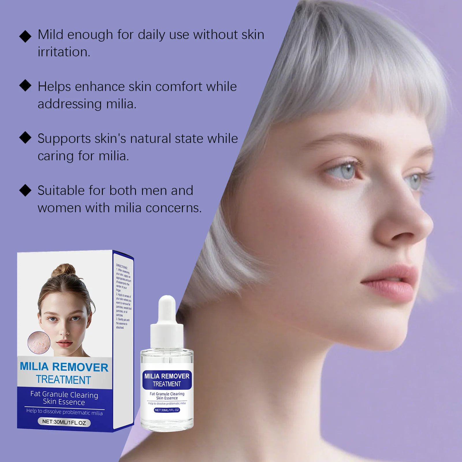 Hydrolyzed Collagen Milia Remover Treatment Milia Spot Treatment Milia Acne Serum Clearing Glass Skin Korean Skincare Essence