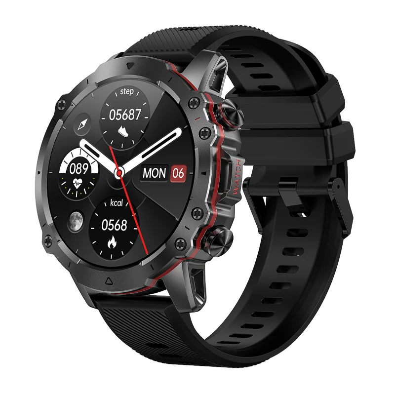 Borderak56-reloj deportivo para hombre, accesorio de pulsera resistente al agua con pantalla, modo Fitness, llamadas al aire libre