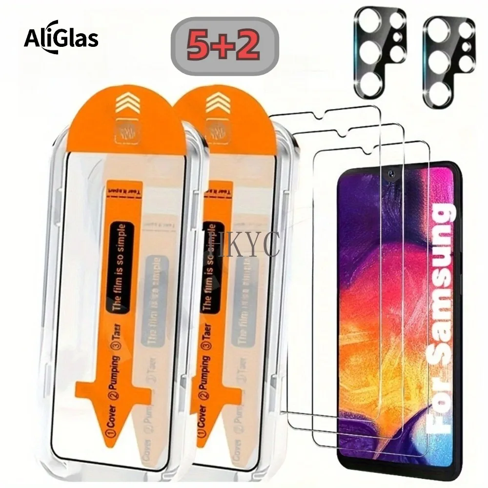 

7IN1 Пленка из закаленного стекла HD в один клик для Samsung Galaxy S26 Pro S26 Ultra S26 Edge с 5 шт. закаленным стеклом HD + 2 шт. объектива камеры