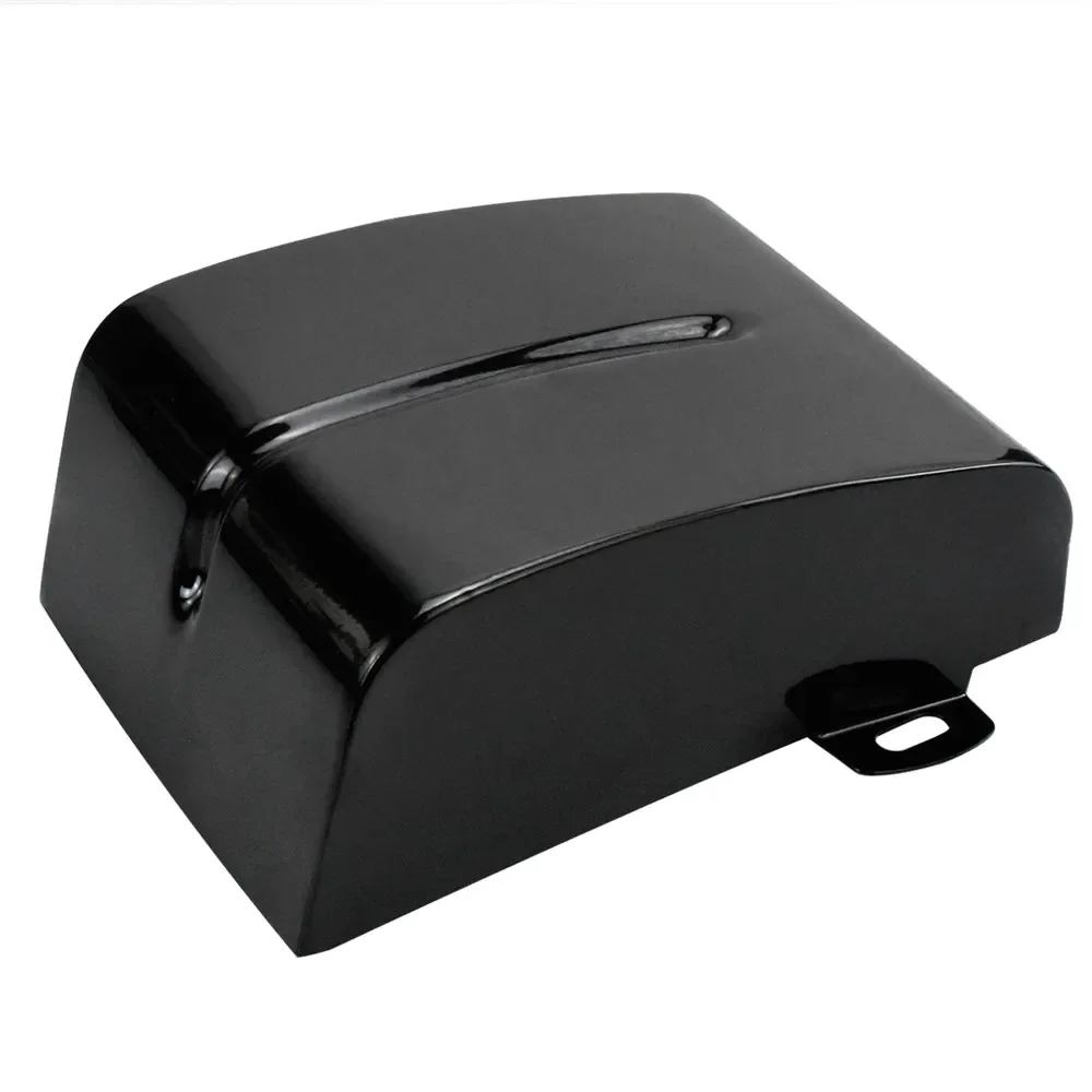 Motorcycle Battery Cover Guard Left Right Side Gloss Black For Harley Dyna Street Bob 2006-2014 Fat Bob Super Glide 2006-2017
