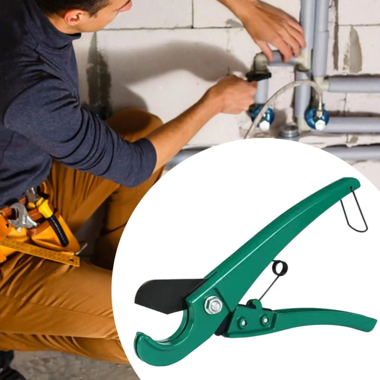 PVC-Rohrschneider, vielseitiger kompakter Rohrschneider für die häusliche Wartung, Klempner