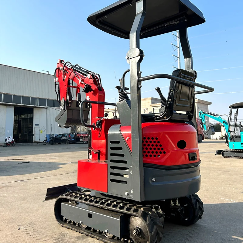 Hydraulische Crawler Diesel/Benzine Ce Graafmachine Mini Digger 1 Ton Graafmachine Prijs