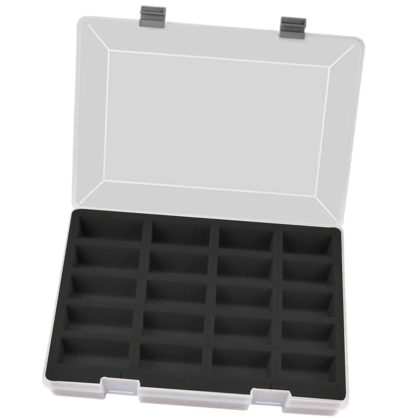 Dustproof Model Cars Storage Case 1/64 Scale Organizer Container ABS Plastic Sponge Portable Durable with 20 Compartments for