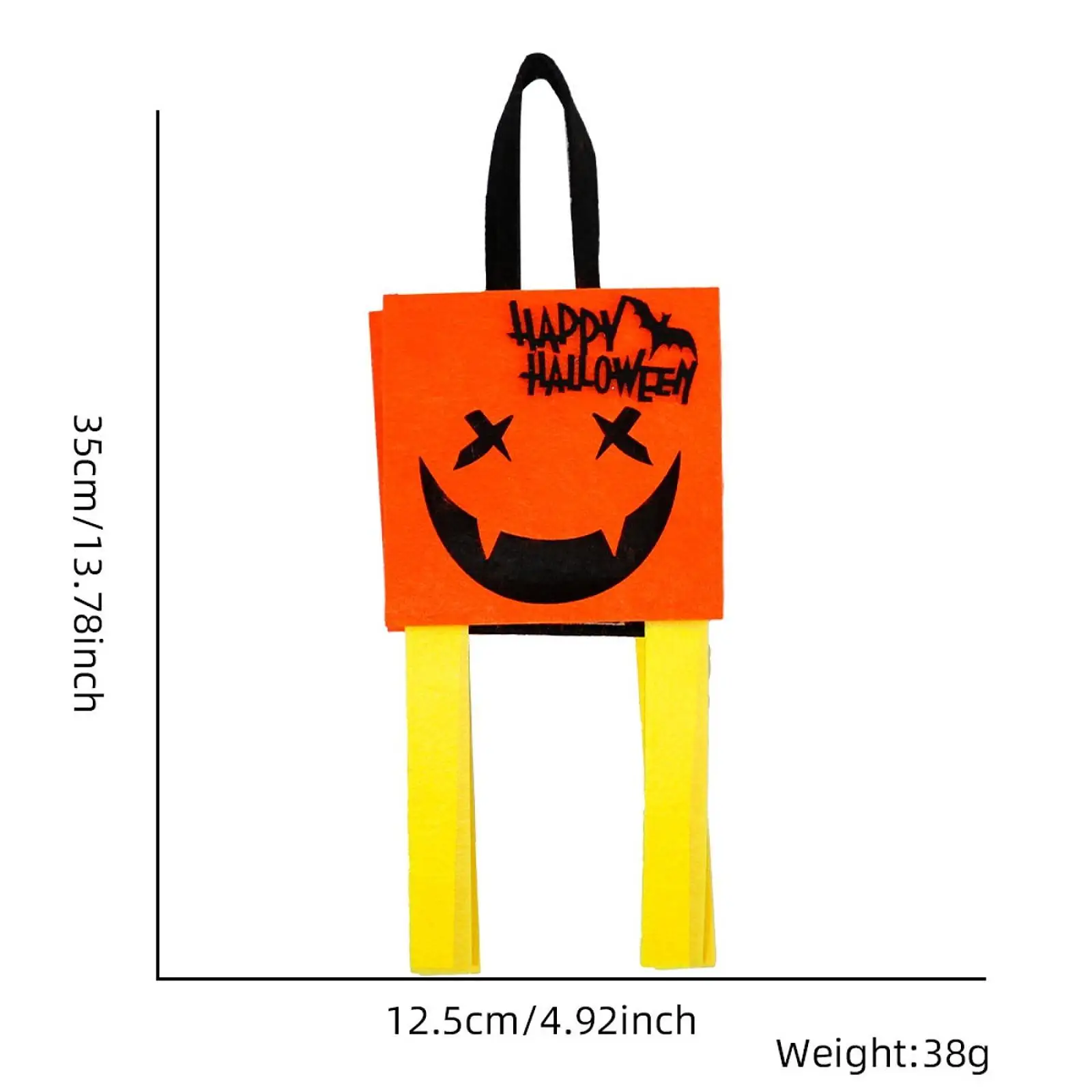 Halloween Candy Bag Halloween Decoration Multipurpose Gift Lightweight Candy Bucket Tote for Entrance Shelf Living Room Home