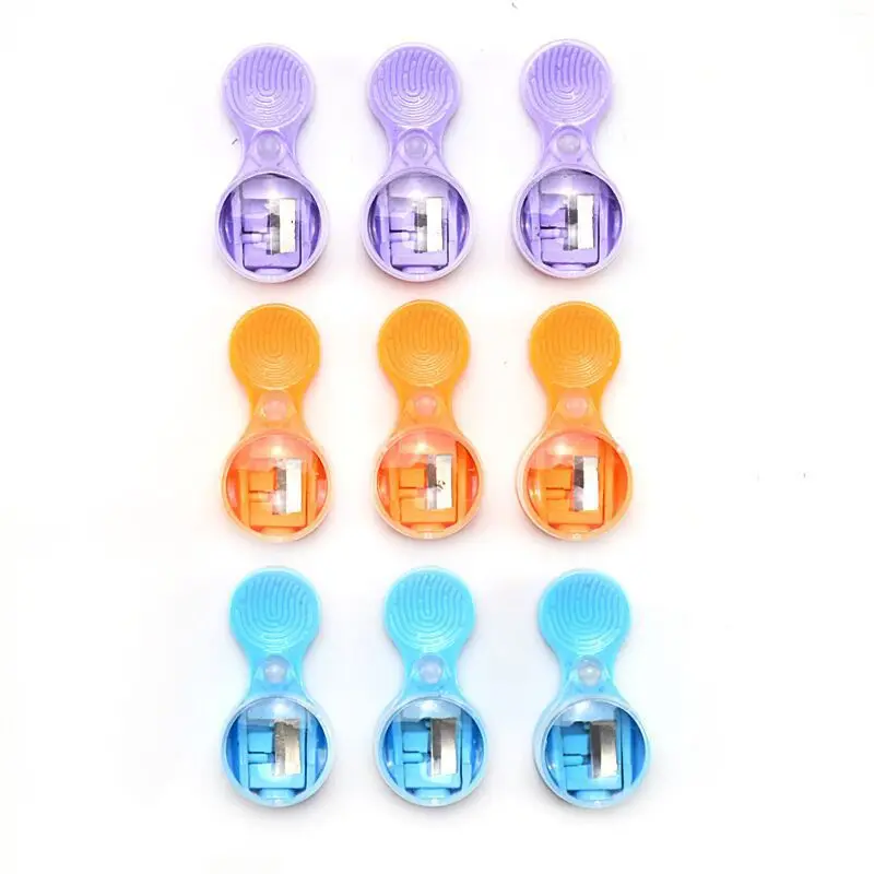 20/10pcs Cute 2.0 Thick Lead Core Magnifying Glass Pencil Sharpener Mini Student Rotary Sharpener Portable Pencil Sharpener