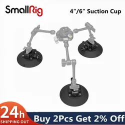 SmallRig 4″/6″ Suction Cup Camera Mount  Aluminum-alloy Max Load 80 kg for Cameras Photography Video Shooting 4122 4114