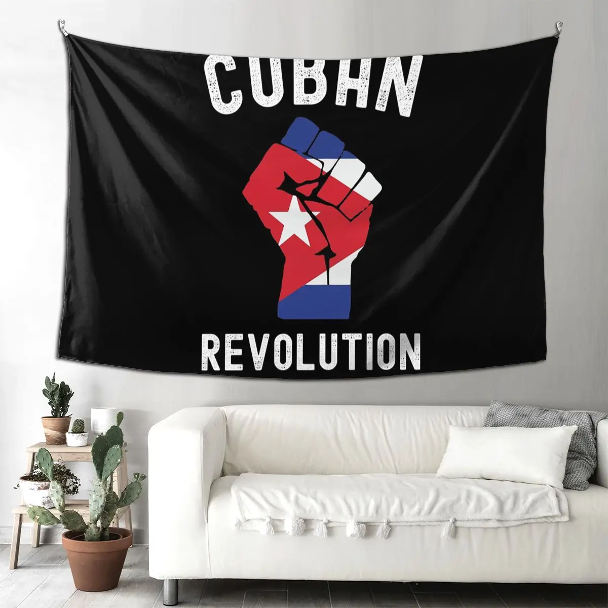 

Кубинская революция, дизайн флага Кубы, винтажный гобелен, хиппи, настенный эстетический домашний гобелен для гостиной, спальни, общежития