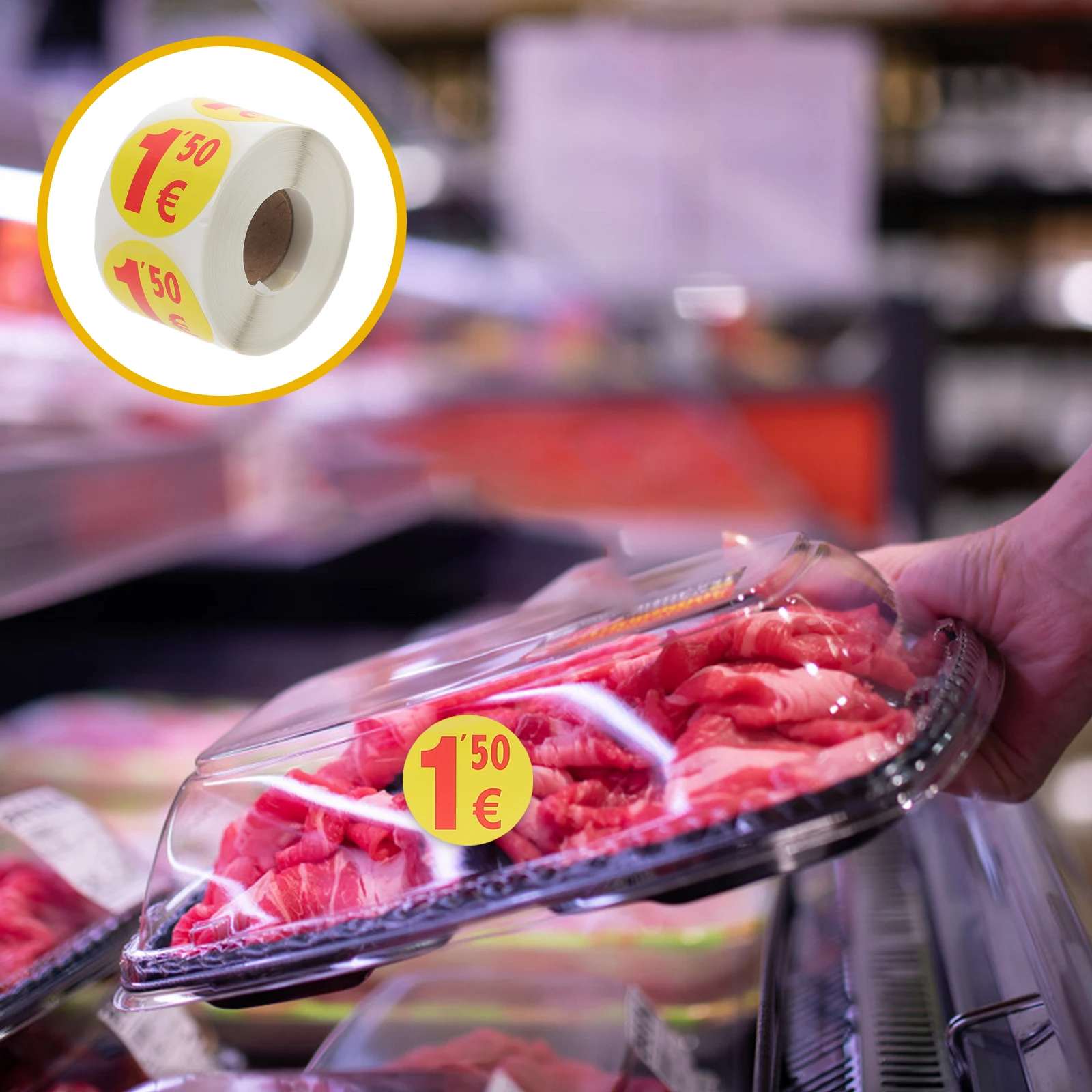 

Price Tag Sticker Inventory Stickers Round Sale Pricing Market for Retail Store Small Business Supplies