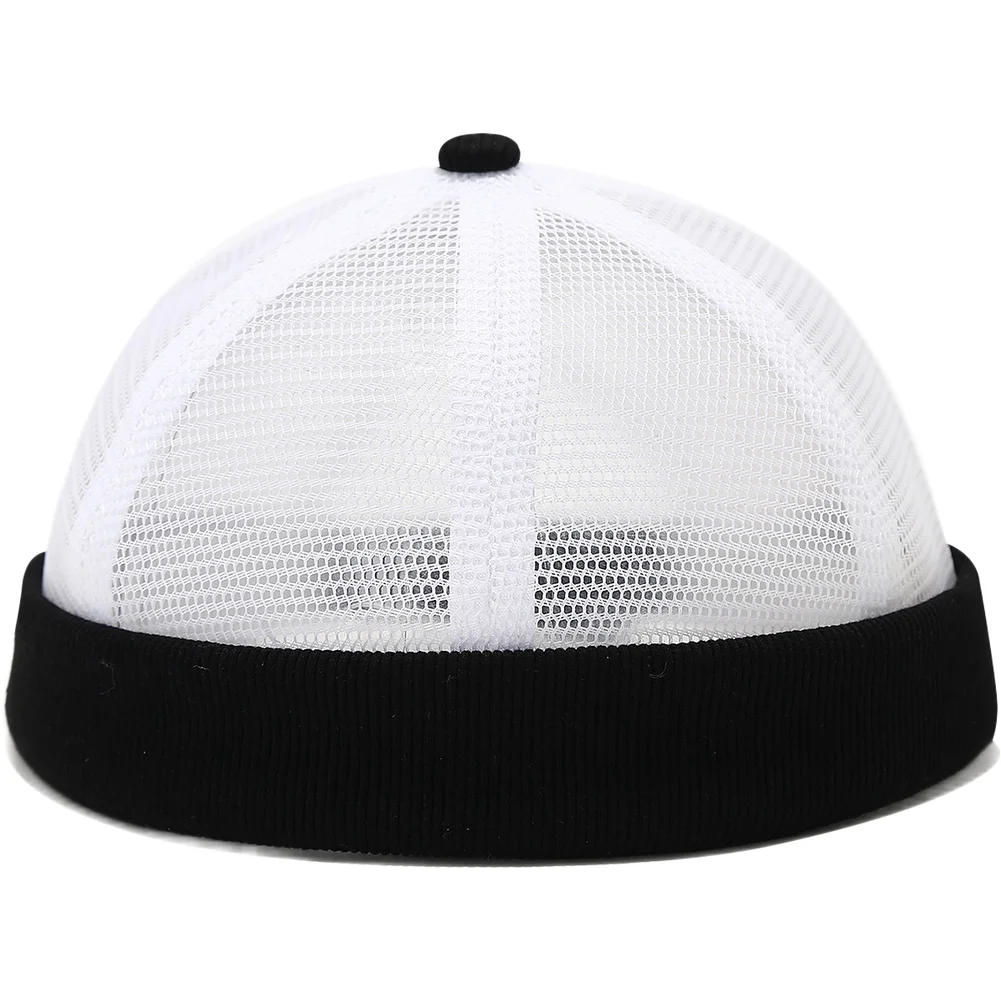 Men\\\'s Sailor Hat with Breathable Mesh Sections and Adjustable Closure Built for Summer Comfort and Contemporary Style