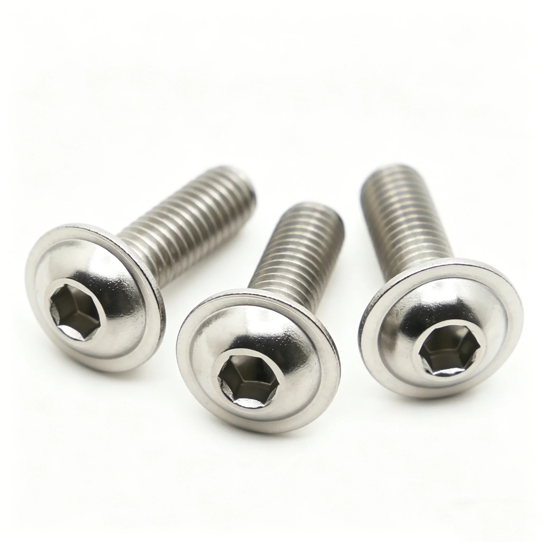 

L=4 to 50mm M2 M2.5 M3 M4 M5 M6 M8 304 Stainless Steel ISO7380.2 Hexagon Hex Socket Button Head Screws With Collar Bolt