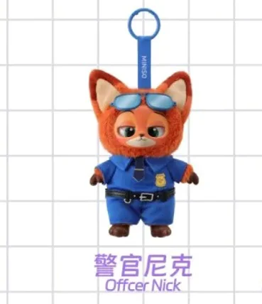 Originale Disney Zootopia Serie Vinile Peluche Ciondolo Cieco Scatola Anime Figura Judy Nick Collezione Decorazione Giocattolo di Compleanno per Bambini